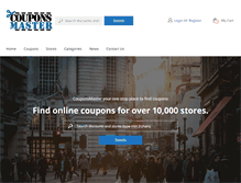 Tablet Screenshot of couponsmaster.com